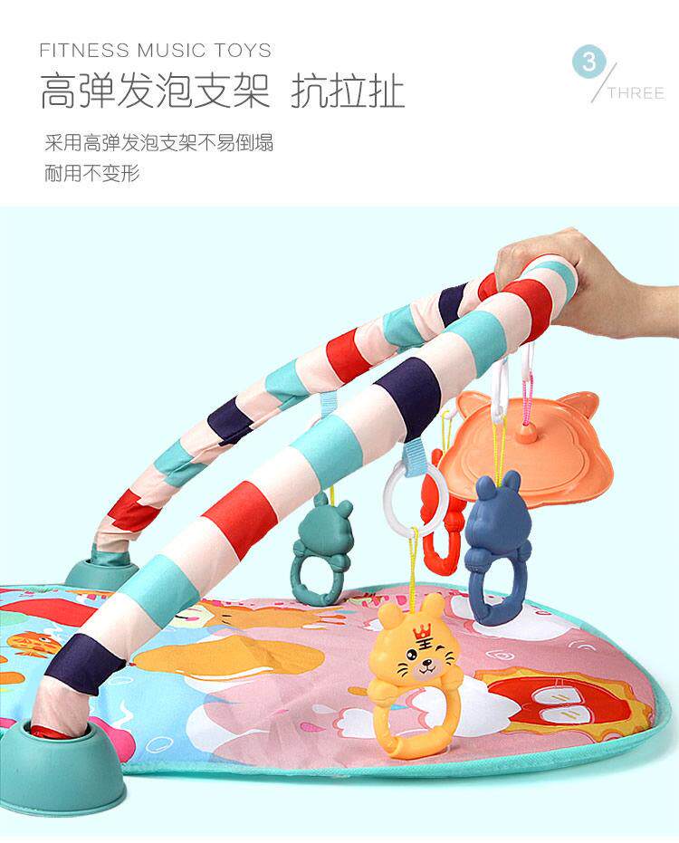 Гимнастический тренажер для детей 【Увеличить пульт дистанционного управления зарядки】новорожденных детские игрушки свет и звук раннего образования детские ноги фортепиано бесплатно фитнес кадр OTHER