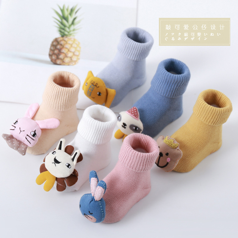 Autumn-winter style Cartoon Paparazzi Baby Socks Cute Non-slip Point Gum Baby Flooring Socks socks Sox