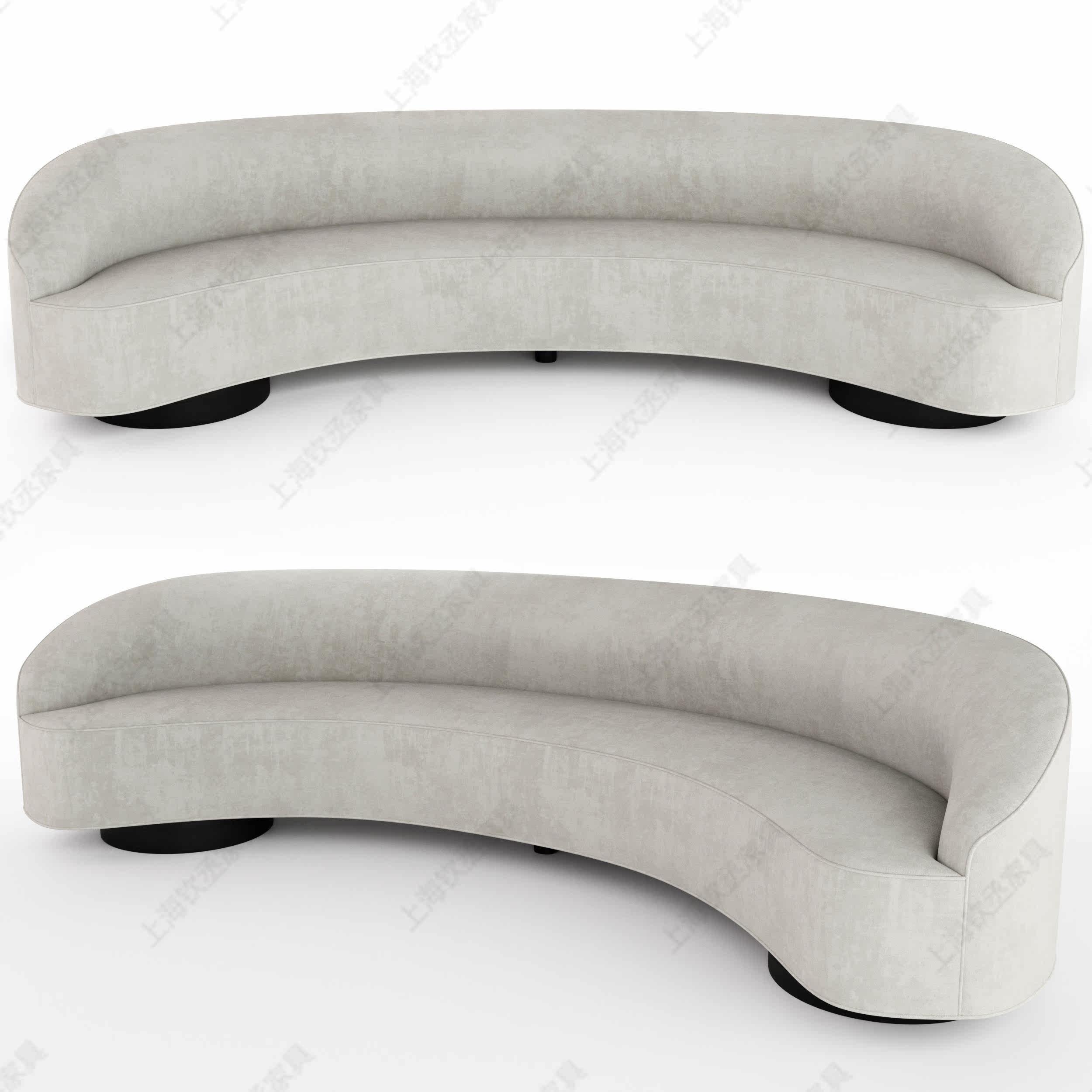 Nordic modern minimal cloth sofa sofa lightweight luxury designer creative living room minimal arc club sofa type