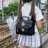 呜咚 Оригинальная универсальная студенческая юбка в складку, сумка через плечо, надевается на плечо