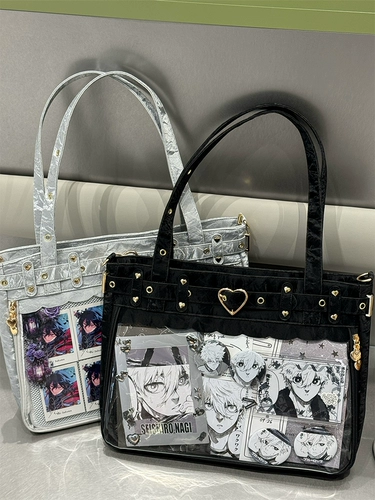 Магазин Удун, оригинальная субкультурная панк-готическая двухмерная женская сумка для болей [имитация атласной фурии]