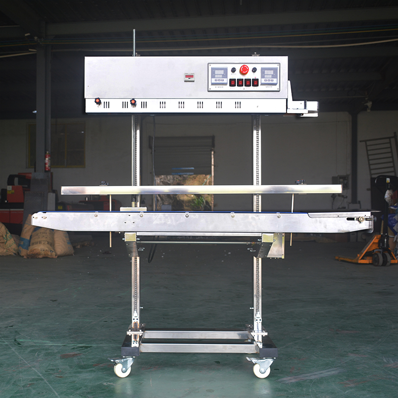 Residual Heavy Duty Large Bag Continuous Sealing Machine Packer Book Film Vertical Slap-Up Sealing Machine Aluminum Foil Bag Dog Food Large Scale
