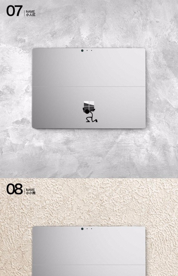 SkinAT Microsoft Tablet Film Surface Pro4 Sticker Bảo vệ cơ thể Nhãn dán Phụ kiện Phim màu