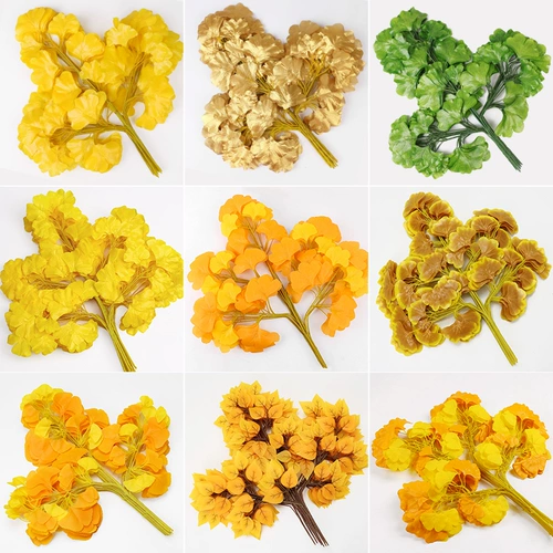 Симуляция гинкго лист желтый свадебный свадебный лист лист