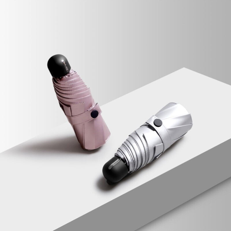 Japan CK sunshade female super sun protection UV light and rain dual-use small portable mini sunshade upf50 