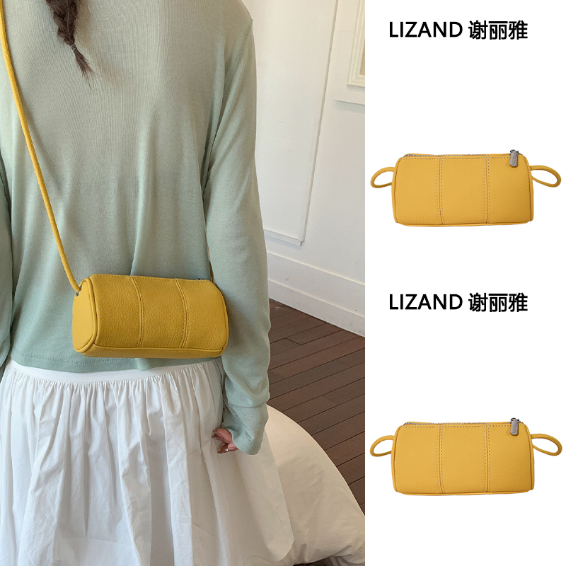 Summer Dopamine Yellow Pillow Bag for Women 2026 New Fashion Exquisite Crossbody Lightweight Compact Cylindrical Bag Summer Dopamine Yellow Pillow Bag for Women 2026 New Fashion Exquisite Crossbody Lightweight Compact Cylindrical Bag