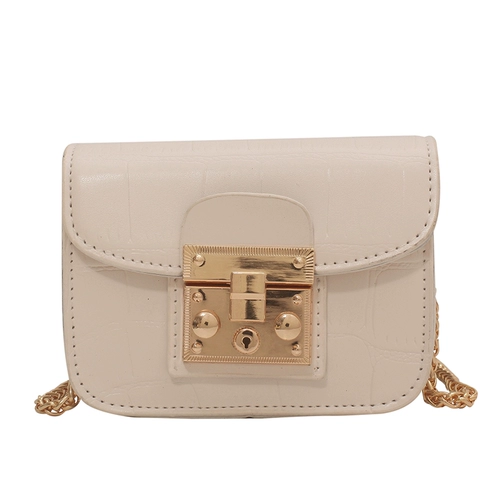 Демисезонная небольшая маленькая небольшая сумка, универсальная сумка через плечо, изысканная цепь, на цепочке