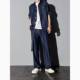 Ryder's matching fashionable loose soft denim suit summer men's thin short-sleeved shirt and pants two-piece set