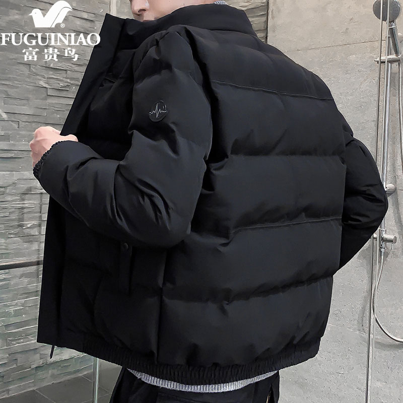 Rich bird men's winter coat trend large size men's autumn and winter warm coat thickened light luxury high-end down jacket