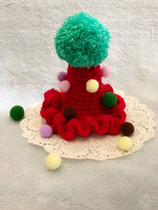  Special offer Pet birthday party Cross-dressing hat Cat hat Dog Large dog Teddy wool knitted hat Birthday hat