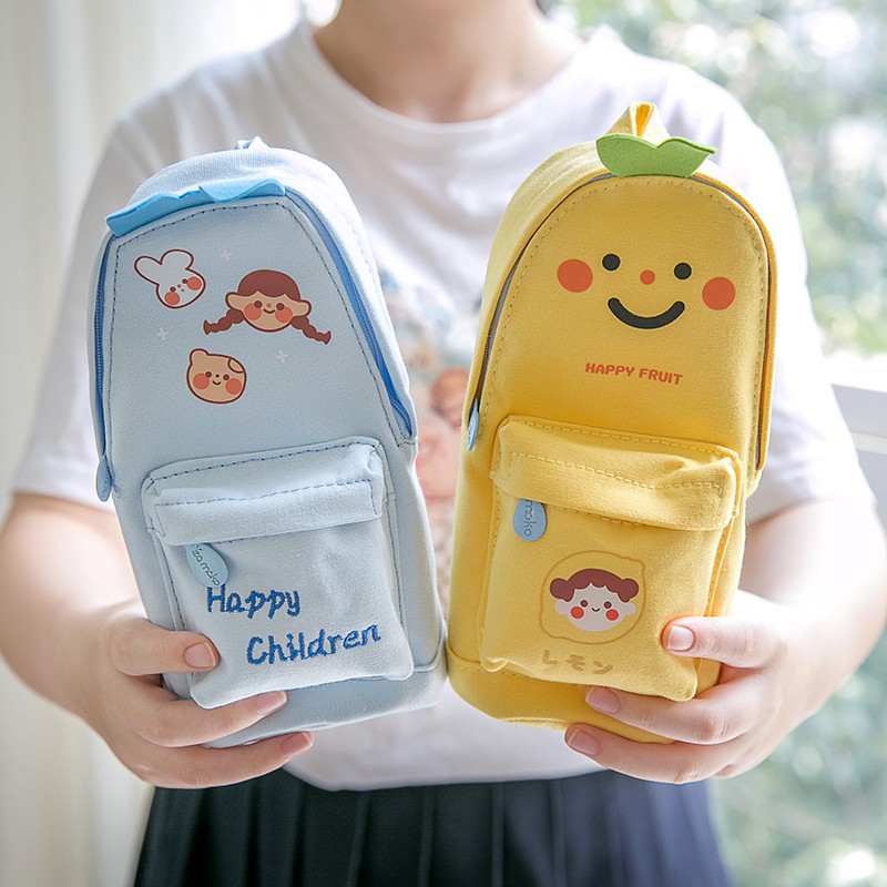 Pen bag female simple cute large capacity pencil case ins tide primary school students male creative pencil case