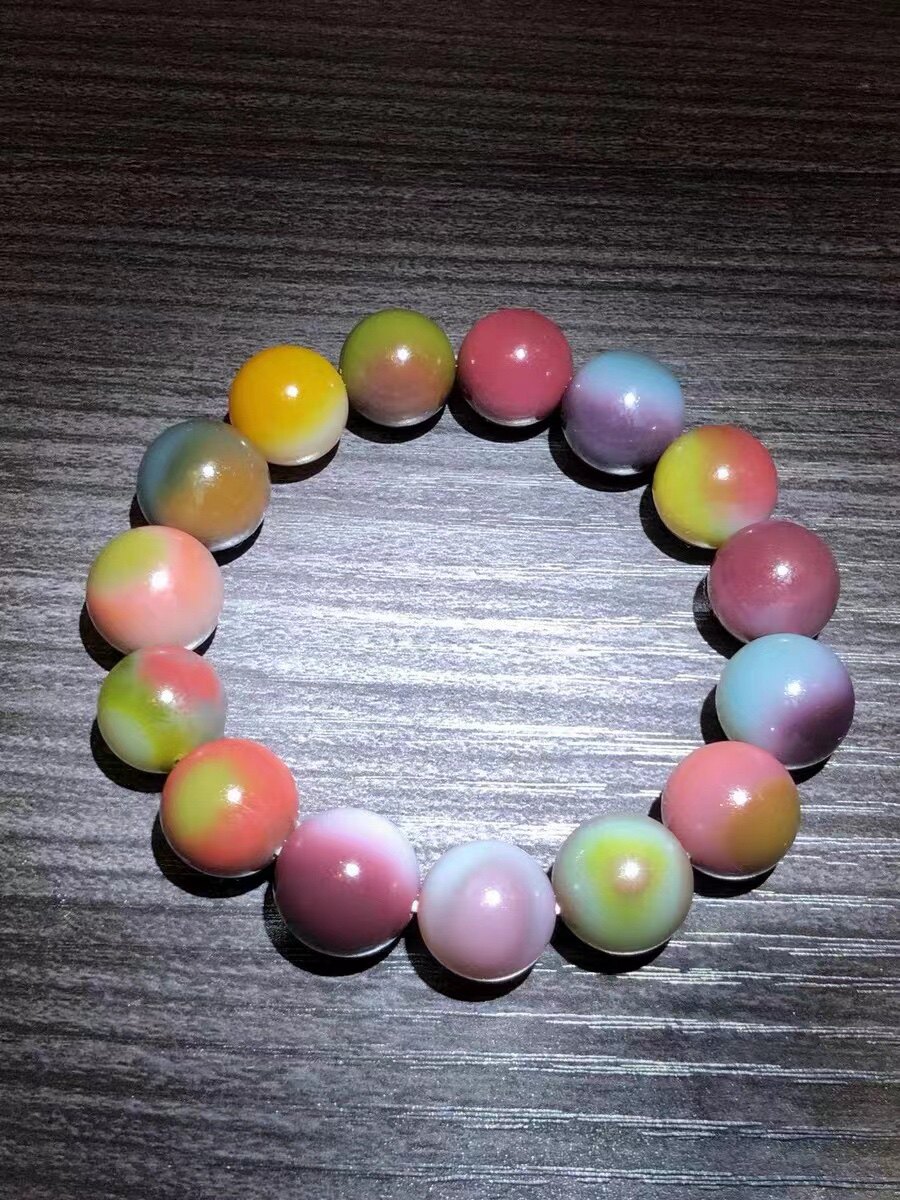 Salt source raw mine Five Caiyuan jade original stone beads Each full hand polished natural color Please discretiate selfies are invalid-Taobao