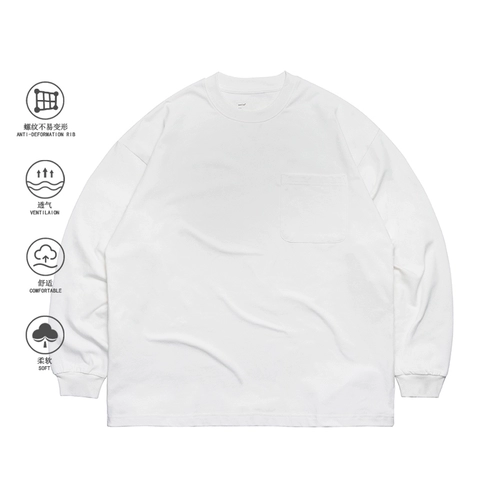 Хлопковый лонгслив, комфортная футболка, приятное телу белье для повседневной носки, круглый воротник