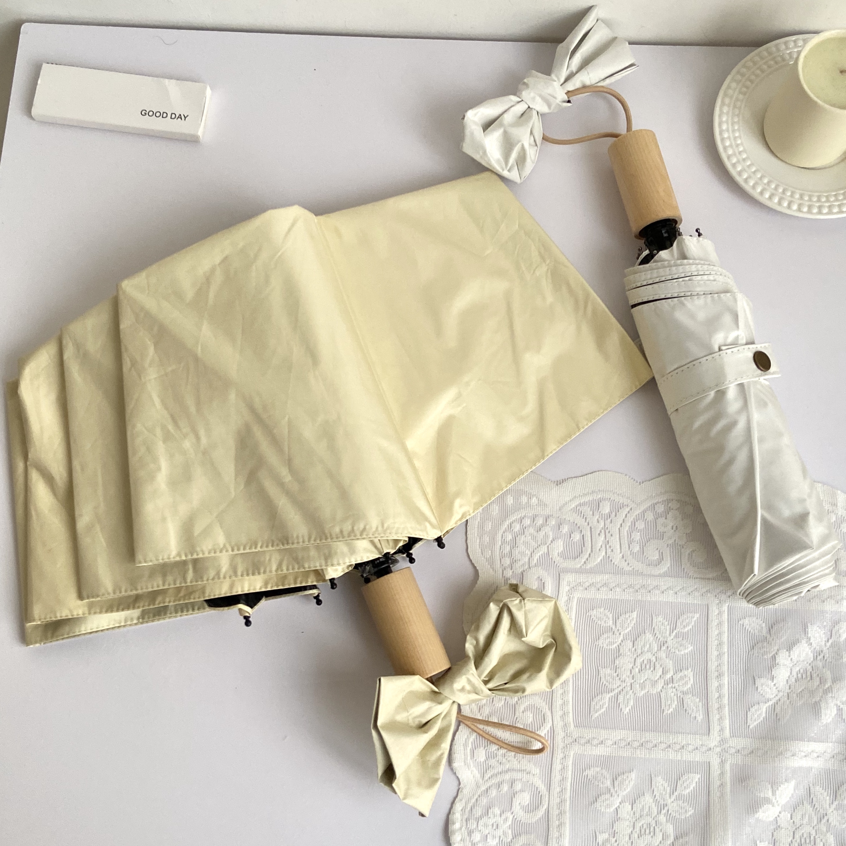 3fter minimal sun sun protection UV - proof women folded umbrella in abstinence is a barometer two - use umbrella