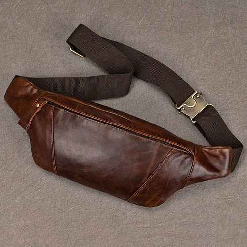 Кожаный ретро мобильный телефон для отдыха, поясная сумка, нагрудная сумка, дорожная сумка на одно плечо, воловья кожа, из натуральной кожи, для бега