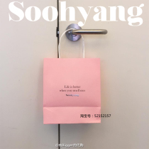 Comic MANSION Soohyang ▲ pink gift bag handbag gift special shot
