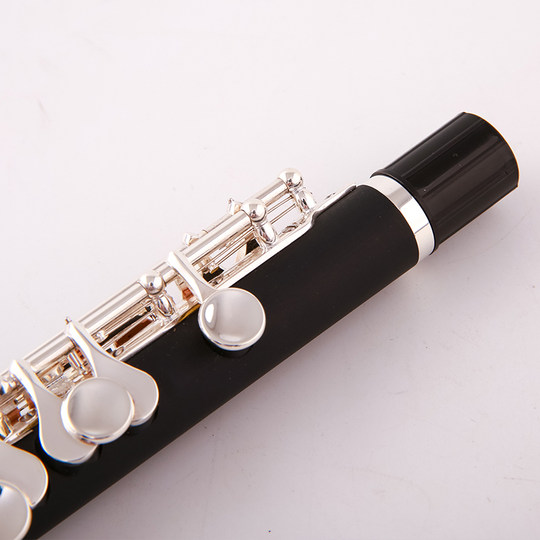 短笛乐器西洋合成乌木镀银海兹威纯乌木C调高音短笛初学专业演奏