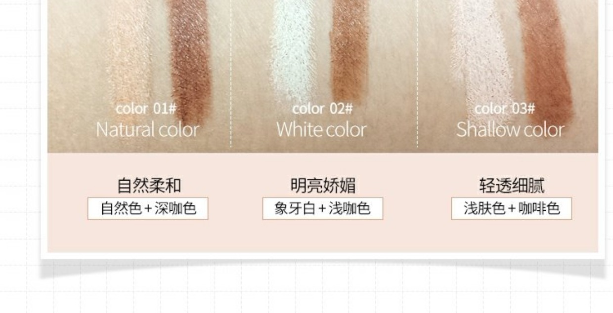 Đôi đầu đôi sử dụng ánh sáng và bóng sửa chữa công suất phấn highlight bắt sáng