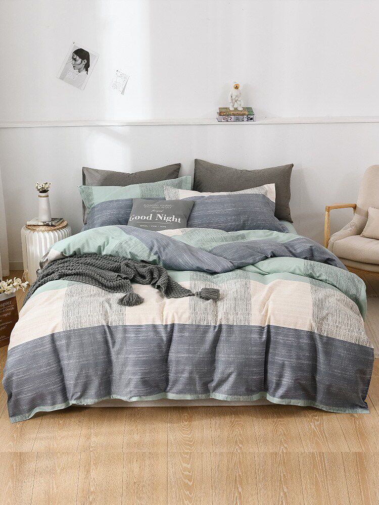 Four sets of beds bedding Quilt Cover Bed Linen Dormitory Students Quilt All Season Universal Quilt by single 3-three sets of men 4 