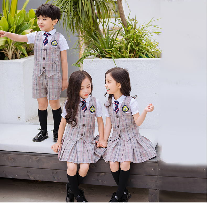 Đồng phục trường tiểu học, trường hè, gió, lớp trẻ em, phong tục, gió Anh, mẫu giáo, quần áo, dịch vụ trình diễn ảnh tốt nghiệp - Đồng phục trường học / tùy chỉnh thực hiện quan ao tre em