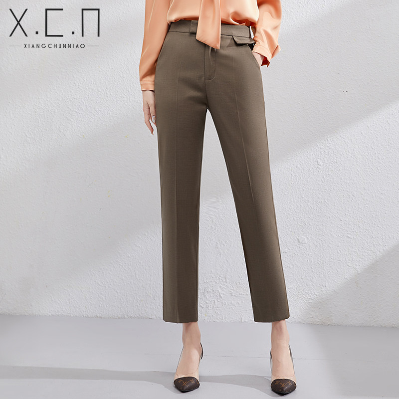 Xiang Chun Bird Western Pants Woman Little Sub Superior Sense Career Positive Dress 90% Pants Business Commute Casual Straight Cylinder Working Pants