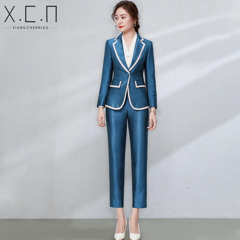 Xiangxiang Bird suit female British style of the new Han - style casual dress suit in spring and summer 2023