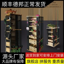 Multi-functional fishing gear exhibition shelf Fishing Rod shop Home Use Show shelf to contain the professional high-end table fishing rod exhibition rack