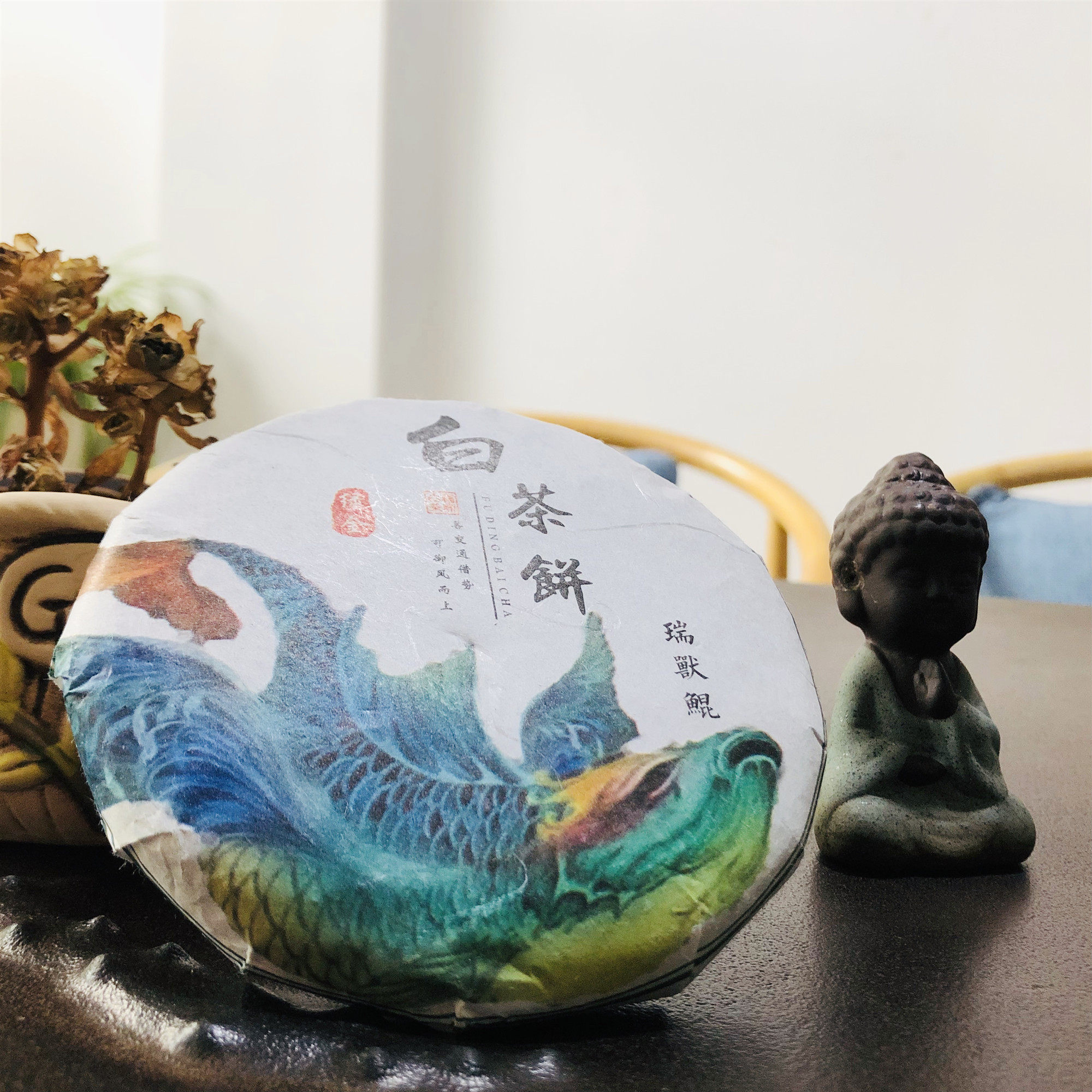 2016 White Tea Cake Gongbrow Taipei Yang Alpine White Tea Cake 100g#Ruiji