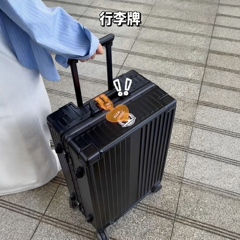 【See the Suitcase at a Glance】Fluorescent Luggage Tag, Travel Suitcase Tag, Travel Check-In Anti-Loss Label Identification Tag