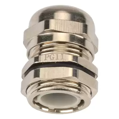 Metal cable waterproof connector locking Gelan brass nickel plated waterproof fixed M9 * 1 5PG126NPT3 4