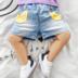 Jeans trẻ em mùa hè 2019 mới của Hàn Quốc phiên bản Baby Quần Denim Shorts 