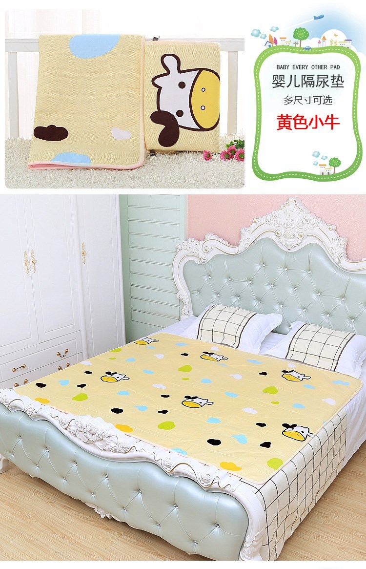 Tã mùa hè rò rỉ- bằng chứng bên rò rỉ tã trẻ sơ sinh vải tã ngăn nước tiểu pad bé không thấm nước có thể giặt bông mùa hè