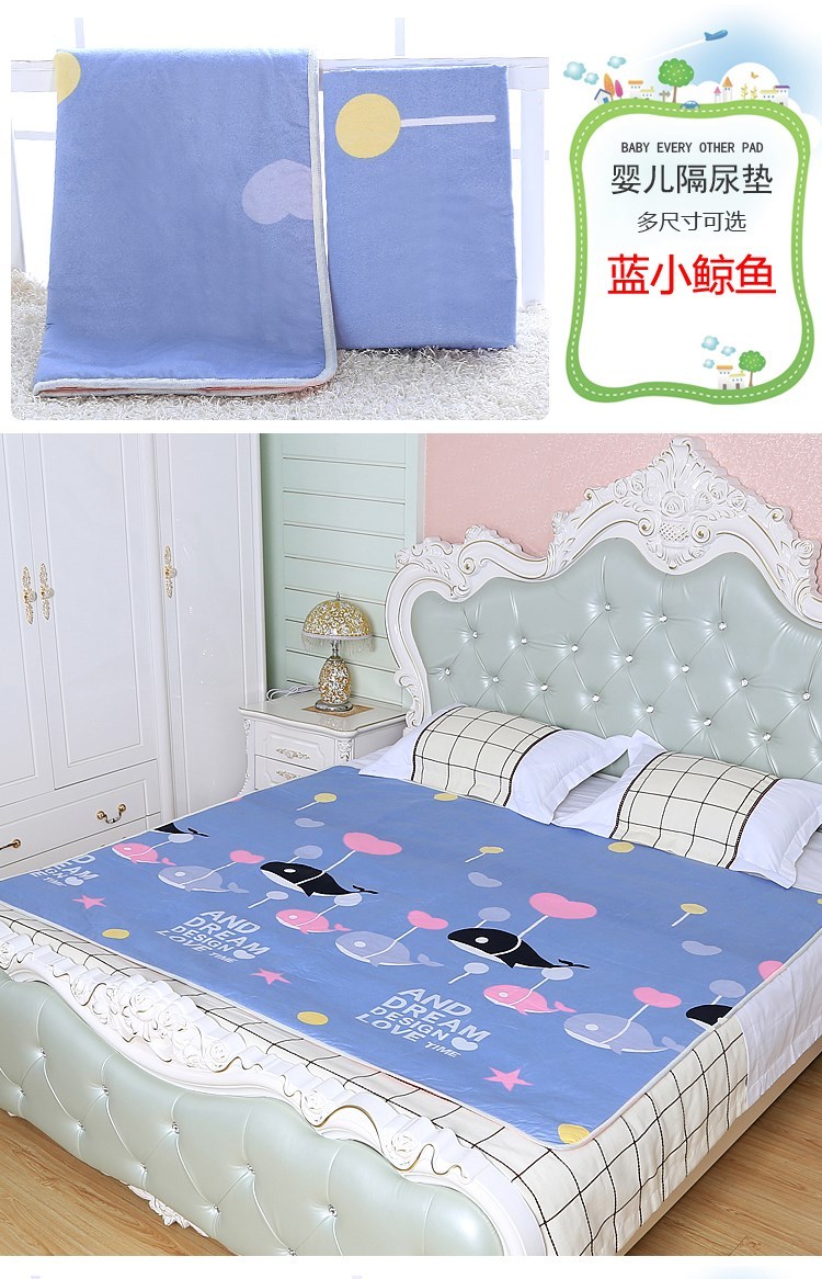Tã mùa hè rò rỉ- bằng chứng bên rò rỉ tã trẻ sơ sinh vải tã ngăn nước tiểu pad bé không thấm nước có thể giặt bông mùa hè