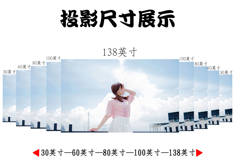 Máy chiếu Le Jiada YG500 HD điện thoại di động máy chiếu thu nhỏ rạp hát tại nhà không dây wifi1080 nhà nhỏ ký túc xá phòng ngủ tường di động đúc Android chiếu màn hình TV không màn hình - Máy chiếu
