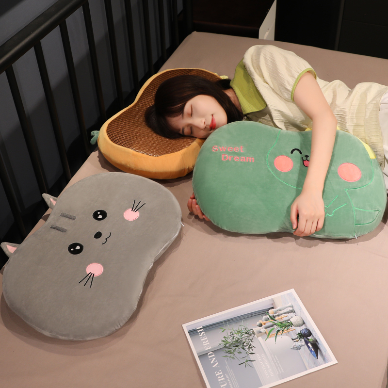 Memory Foam Pillow Core Belly Pillow Ultra-Soft Neck Protection Nap Pillow Special for Students Men and Women Belly Low Pillow for Sleeping