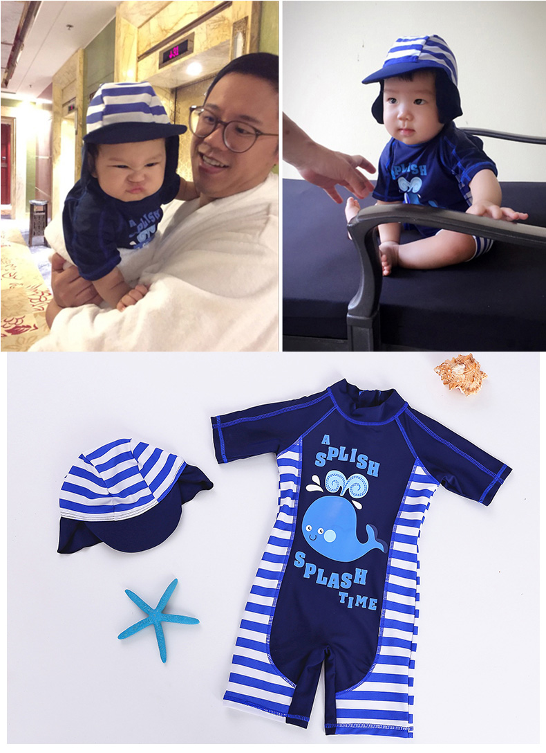 Đồ bơi trẻ em, bé gái, bé gái, bé trai, bé trai, ấm áp, Xiêm, trẻ lớn, dày, kem chống nắng, spa mùa đông, áo tắm bé gái - Bộ đồ bơi của Kid do boi be gai