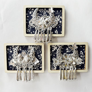 Half miao hat intangible cultural heritage tie-dye style cultural and creative refrigerator magnet qianhu miao village guizhou yunnan miao characteristics commemoration