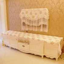 New TV cabinet cover fabric lace TV cabinet dust cover LCD TV cabinet cover TV cabinet cover