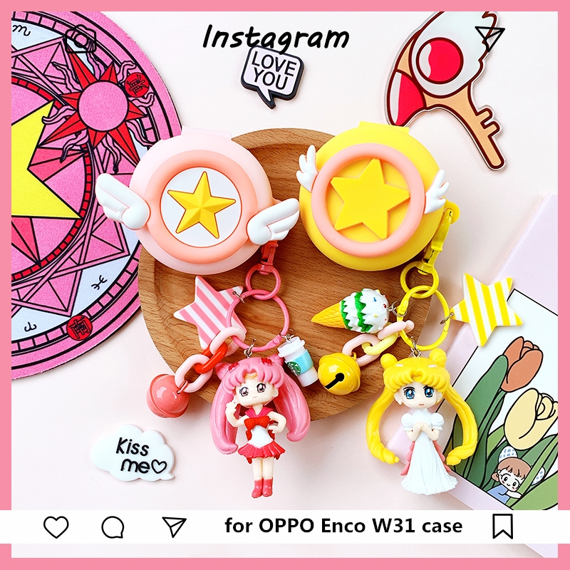 Suitable for OPPO Enco W31 wireless headset bluetooth headset silicone protective cover cute encow31 soft shell