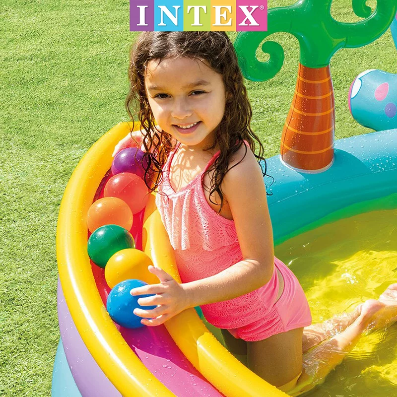 Intex, дорожный надувной бассейн для плавания