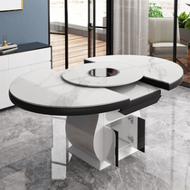 Rock Scroll Table Northern Europe Simple Foldable Household Round Table Small Round Table Light Luxury Table