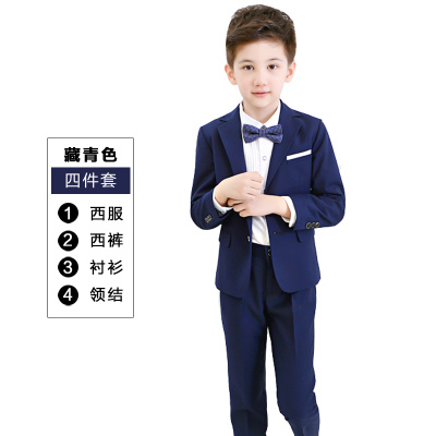 Boy bộ đồ phù hợp với cậu bé đẹp trai chương trình Anh váy childrens đen mens nhỏ phù hợp với ba mảnh bộ