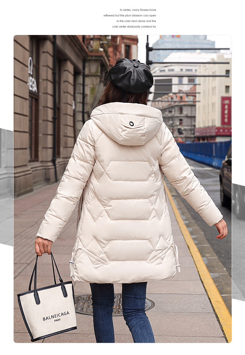 韩版冬装2020年新款棉衣外套修身加厚羽绒棉服女中长款棉袄子反季详情22