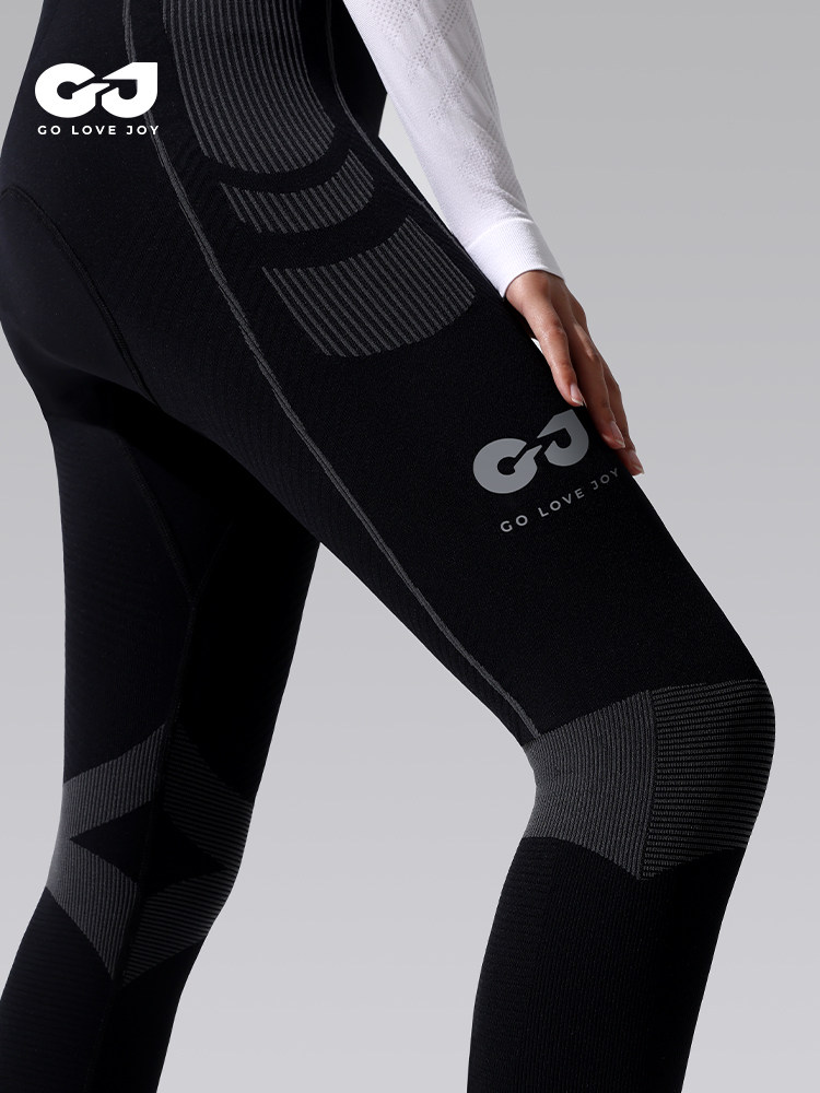 Golovejoy Women's Cycling Pants for Spring and Autumn, Warm and Slimming, Padded Road Bike Bib Pants, Cycling Wear