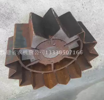 Ridge machine widened iron wheel anti-skid iron wheel walking tractor widened iron wheel 25CM wavy iron wheel