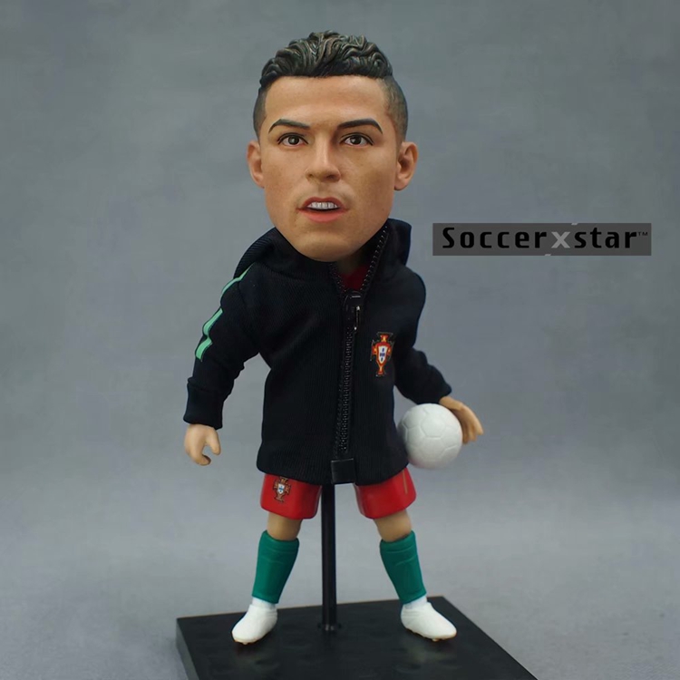 Football star ornaments Cristiano Ronaldo and Lionel Messi Borg Bud Gea Neymar puppet doll football fans collection