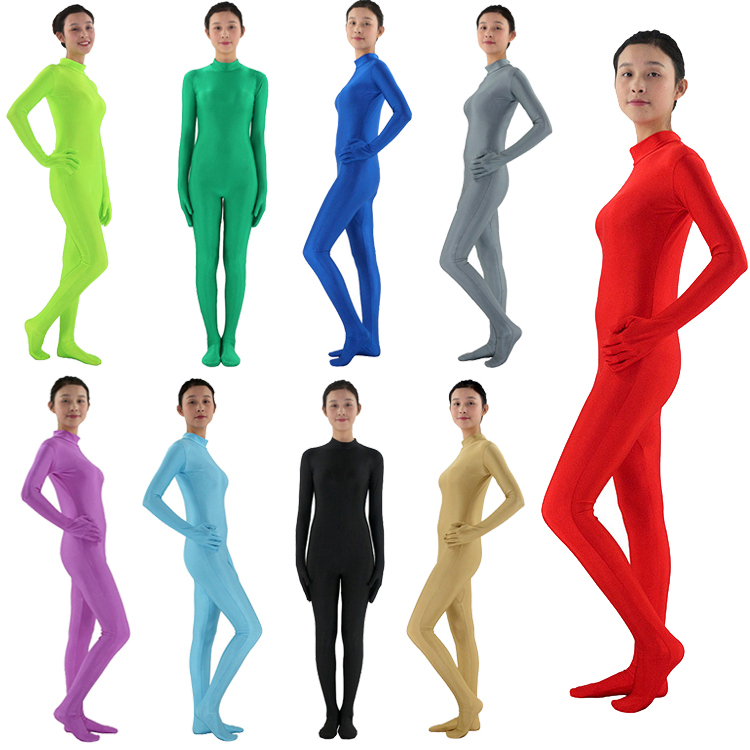 Lycra Half-Body Bodysuit, Full-Body Suit, Face-Revealing Full-Body Suit, Base Layer, Light Show Stage Performance Costume