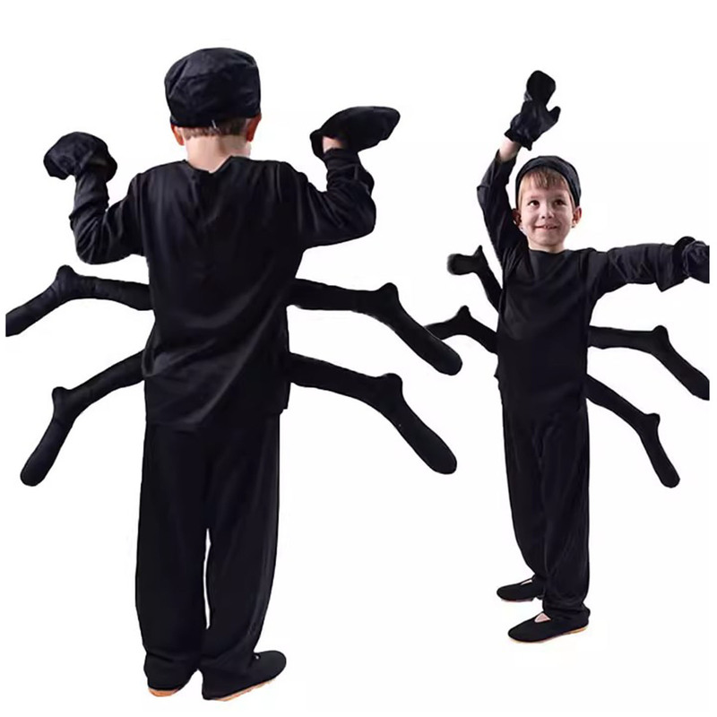 Children's Black Spider Costume, Kindergarten Animal Party Big Spider Cosplay Costume, Children's Drama Performance Costume