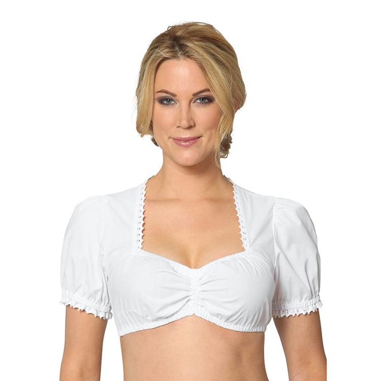 German Munich Bavarian Oktoberfest White Shirt Dirndl Dirndl Dress Cotton White Shirt Inner Layer
