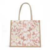 Шоппер, вместительная и большая брендовая льняная сумка